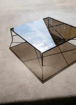 STATIC - Low square glass coffee table by La Manufacture - view 3